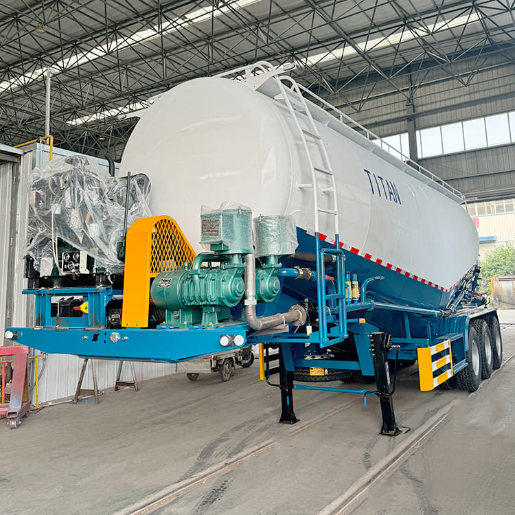 3 Axle 40CBM Pneumatic Cement Tanker Semi Trailer