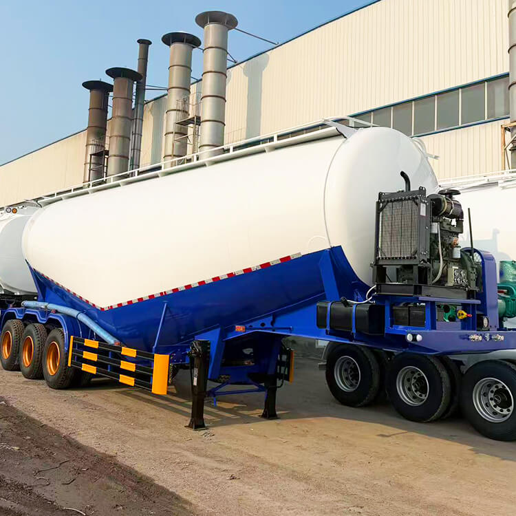 3 Axle 50 cbm 60 Ton Bulk Cement Trailer