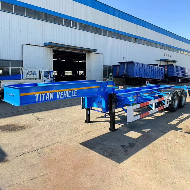 2 Axle 20Ft Container Chassis Trailer