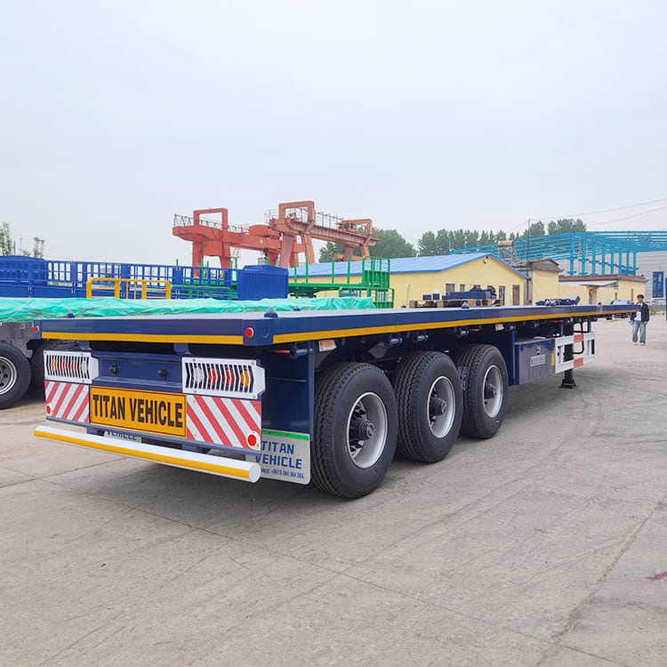 Tri Axle 60 Ton Flatbed Trailer