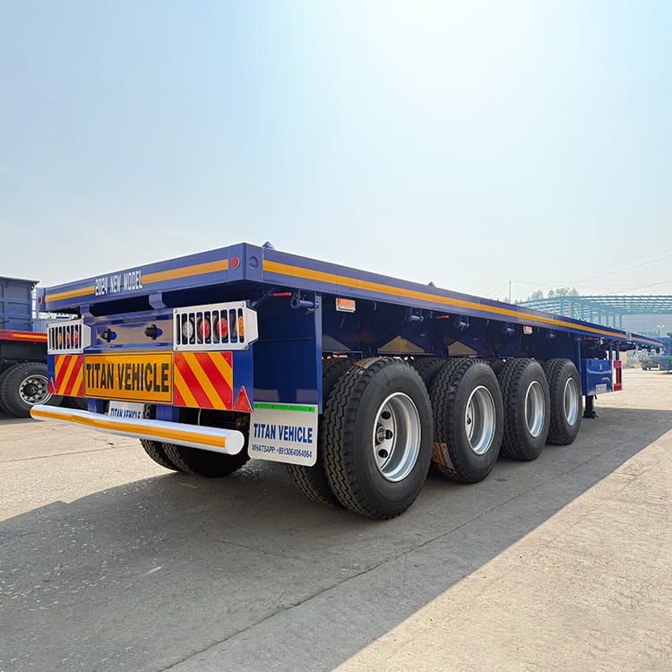 4 Axle 40 Foot Flatbed Semi Trailer