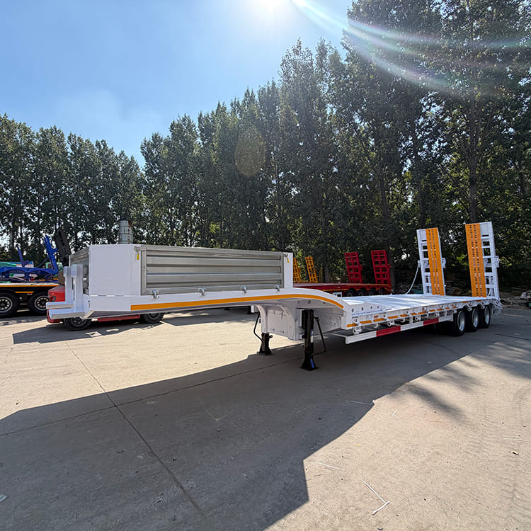 Lightweight 3 Axle Lowbed Semi Trailer