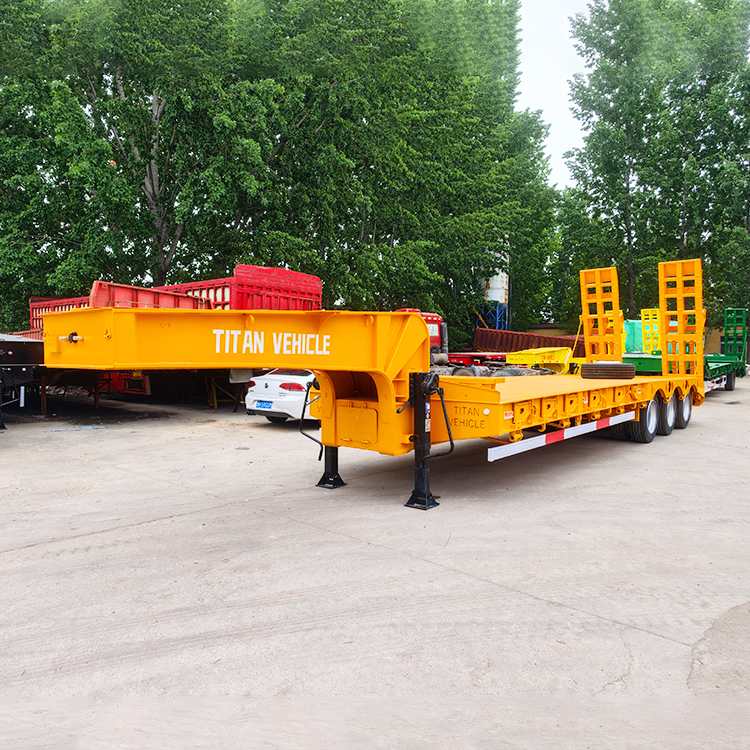 3 Axle Low Bed Semi Trailer