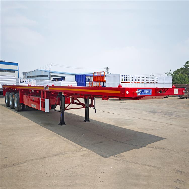 Tri Axle Flatbed Semi Trailer