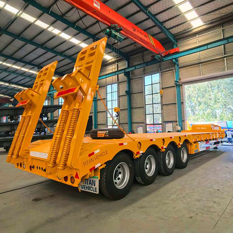 4 Axle Lowbed Truck Trailer