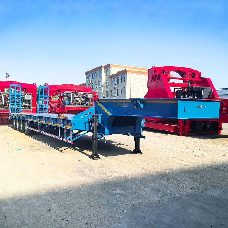 4 Axle Extendable Lowbed Trailer