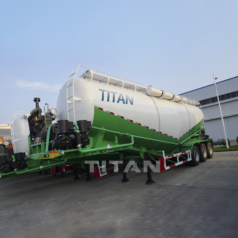  40 ton bulk lime powder tanker semi trailer