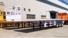 3 Axle 40 Foot Flatbed Container Trailer