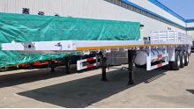 Tri Axle Flatbed Tractor Truck Trailer