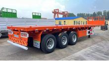 3 Axle 40 ft Flat Deck Semi Trailer