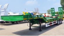 Tri Axle Lowbed Trailer for Tanzanian Market