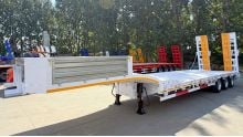 Lightweight 3 Axle 50 Ton Lowbed Trailer