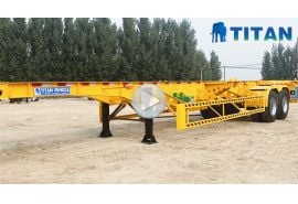 2 axle container chassis trailer