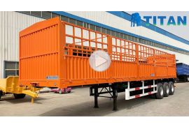 3 Axle 50 Ton Fence Cargo Semi Trailer