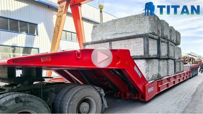 5 Axle 150 Ton Folding Gooseneck