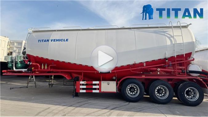 3 Axle 50 Ton Bulk Cement Tanker