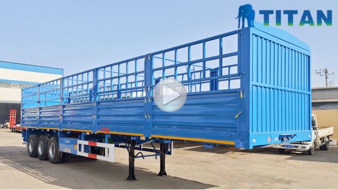 60 Ton Fence Cargo Semi Trailer