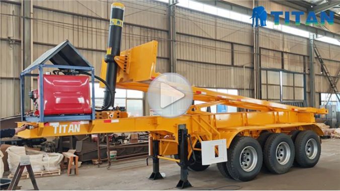 3 Axle 20ft Container Tipper Trailer