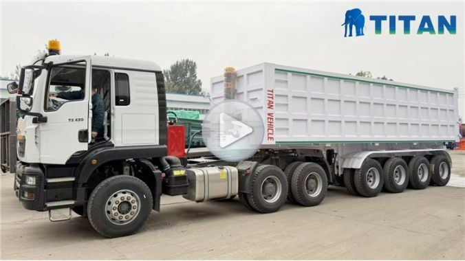 4 Axle Dump Semi Trailer